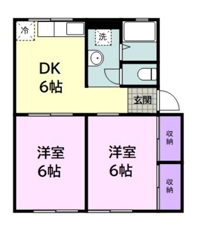 シティハイム　ぺブルAの物件間取画像